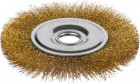 Щетка дисковая для УШМ витая стальная латунированная проволока 0,3 мм d=150 мм MIRAX 35141-150 в Хабаровскe