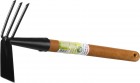 GRINDA PROLine. Мотыга-рыхлитель, лопатка+3 зуба с деревянной ручкой 113х100х575мм в Хабаровскe