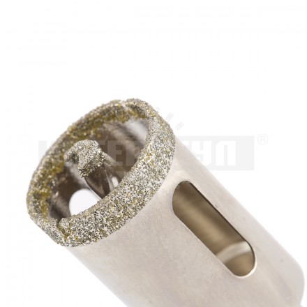 Сверло алмазное по керамограниту, 25 х 67 мм, 3-гранный хвостовик// MATRIX [3]  купить в Хабаровске