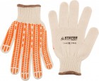Перчатки STAYER "EXPERT" трикотажные с защитой от скольжения, 10 класс, х/б, L-XL в Хабаровскe