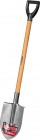 Лопата "Мастер-НС" штыковая из нержавеющей стали, деревянный черенок, с рукояткой, ЗУБР в Хабаровскe