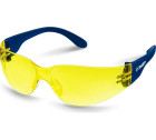 Облегчённые жёлтые защитные очки ЗУБР БАРЬЕР линза устойчивая к царапинам и запотеванию, открытого типа в Хабаровскe