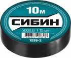 СИБИН ПВХ изолента, 10м х 15мм, черная в Хабаровскe