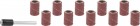 Цилиндр STAYER шлифовальный абразивный, с оправкой, d 6,25мм, Р80/120, 10шт в Хабаровскe