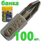 Бита отверточная ПРАКТИКА ."Профи" PZ-2 х 25мм (100шт) банка в Хабаровскe