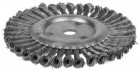 Щетка STAYER "MASTER" дисковая для УШМ, плетенные пучки проволоки 0,5мм, 200мм/22мм в Хабаровскe