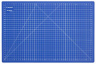 Коврик ЗУБР "ЭКСПЕРТ", непрорезаемый, 3мм, цвет синий, 450х300 мм в Хабаровскe