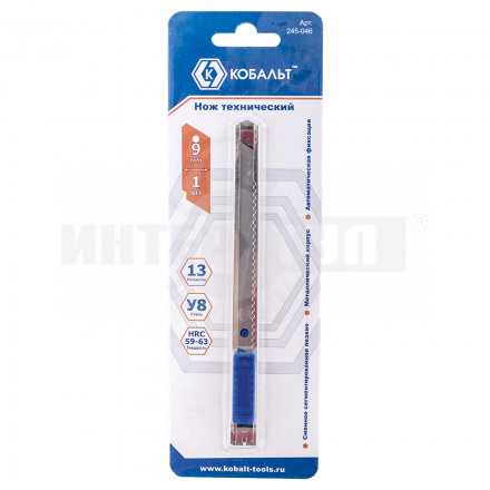 Нож _9мм метКорпус автостоп Кобальт [2]  купить в Хабаровске