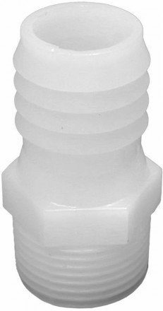 Штуцер д/шланга внешРезьба 3/4-18мм 2шт пласт QE купить в Хабаровске