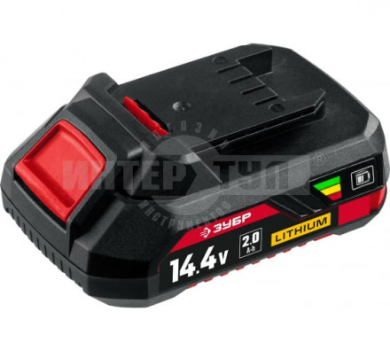 ЗУБР 14.4В, Li-Ion, 2Ач, тип С1, аккумуляторная батарея. АКБ-С1-14-2 купить в Хабаровске