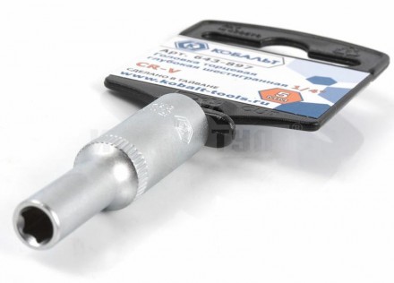 Головка  5мм 1/4" глубок Cr-V Кобальт [2]  купить в Хабаровске