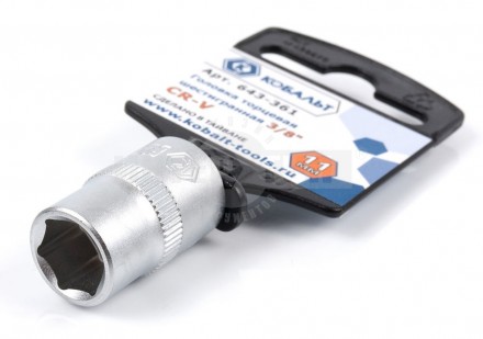 Головка 11мм 3/8' Cr-V Кобальт [4]  купить в Хабаровске