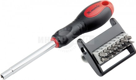 Отвертка + биты _14пр CrV Matrix купить в Хабаровске