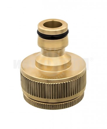 Штуцер д/шланга внутрРезьба 3/4-1" -БРСпапа латунь QE [3]  купить в Хабаровске