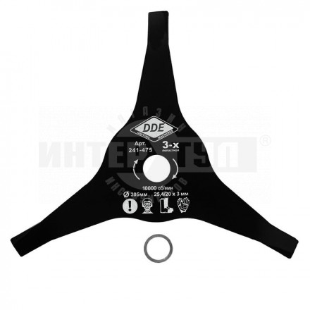 Нож д/травы DDE 305х25.4мм 3лоп 3.0мм купить в Хабаровске