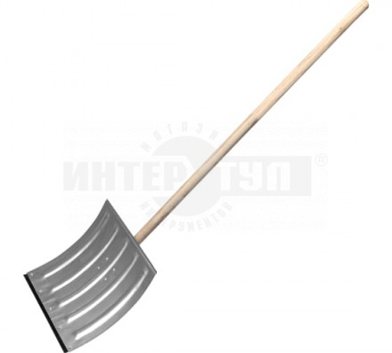 Лопата снеговая 420х370х1370мм дерЧеренок стал оцинк Сибртех купить в Хабаровске