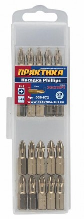Бита PH2  25мм Tin Эксперт Практика @20 [2]  купить в Хабаровске