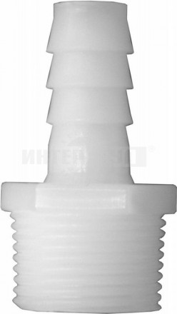 Штуцер д/шланга внеш резьба 3/4 - елочка 12мм 2шт пласт QE [2]  купить в Хабаровске